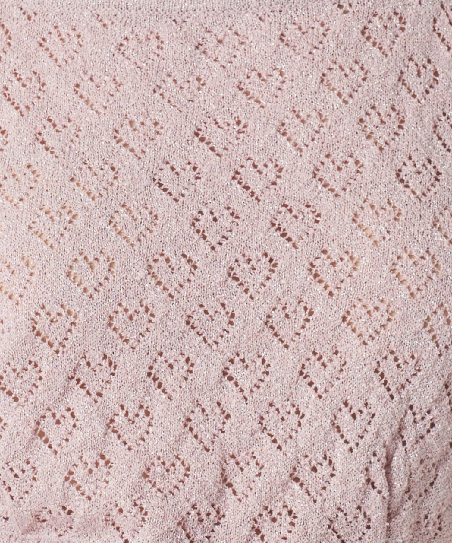 【預訂】金銀花毛圈心型針織