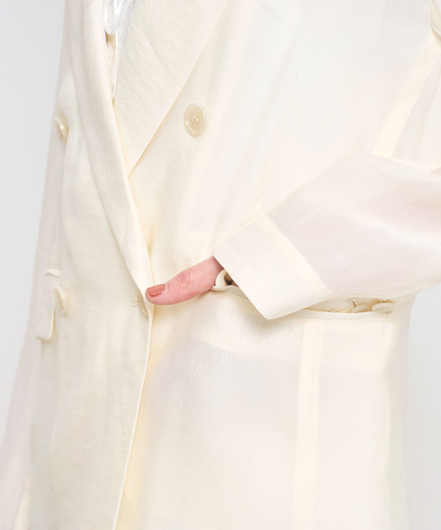 シアーダブルブレストジャケット