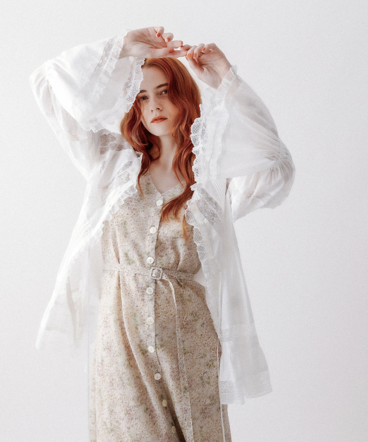 Lace mix Victorian tunic