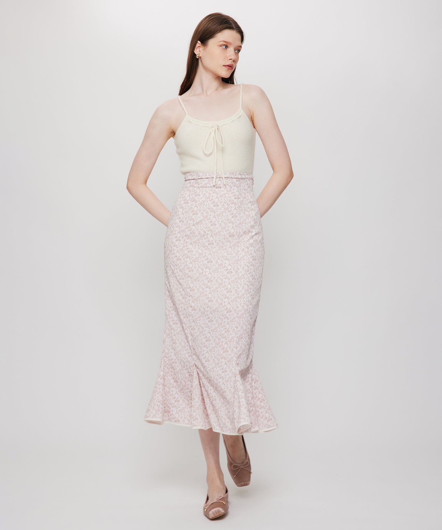 ヴィンテージローズマーメイドスカート