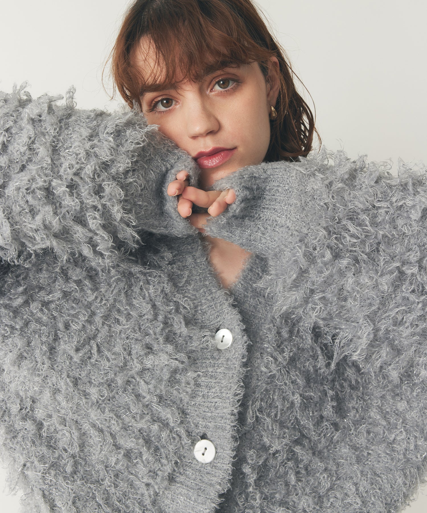 ラメフラッフィ―カーディガン