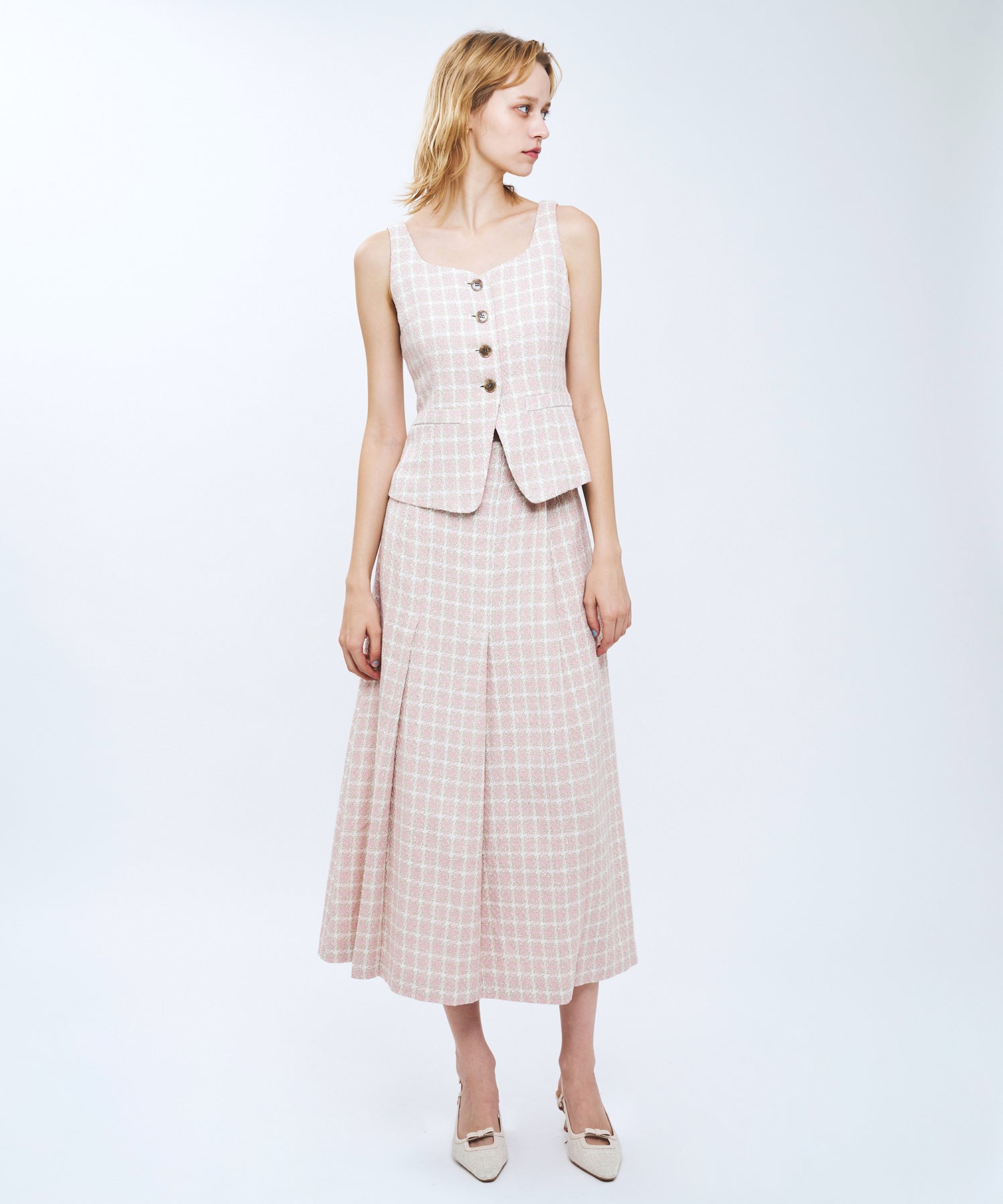 ドビーチェックジレ