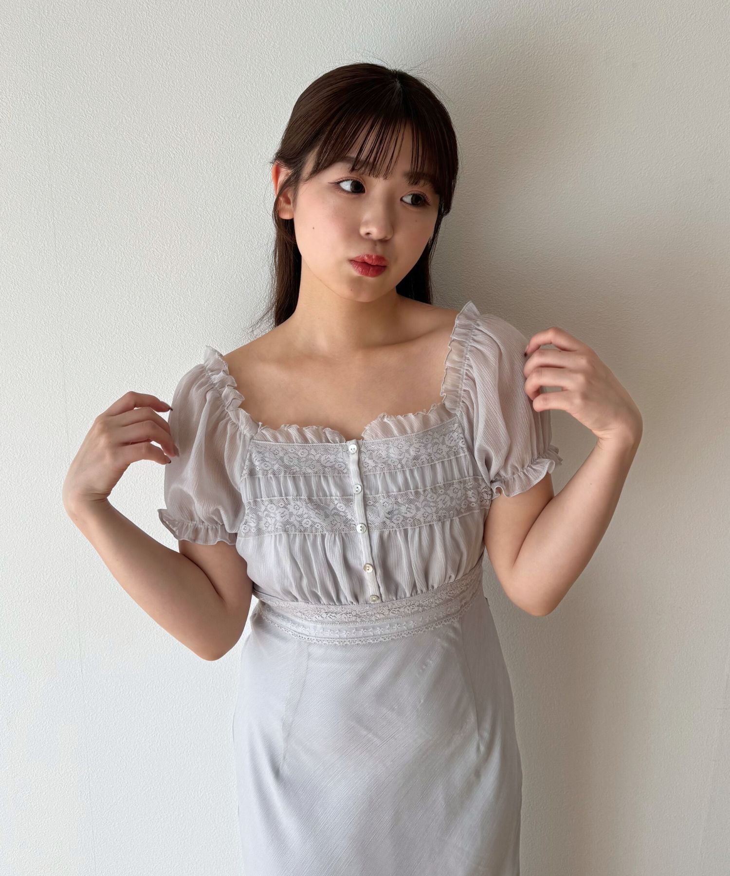 【予約】2wayオフショルシフォンドレス