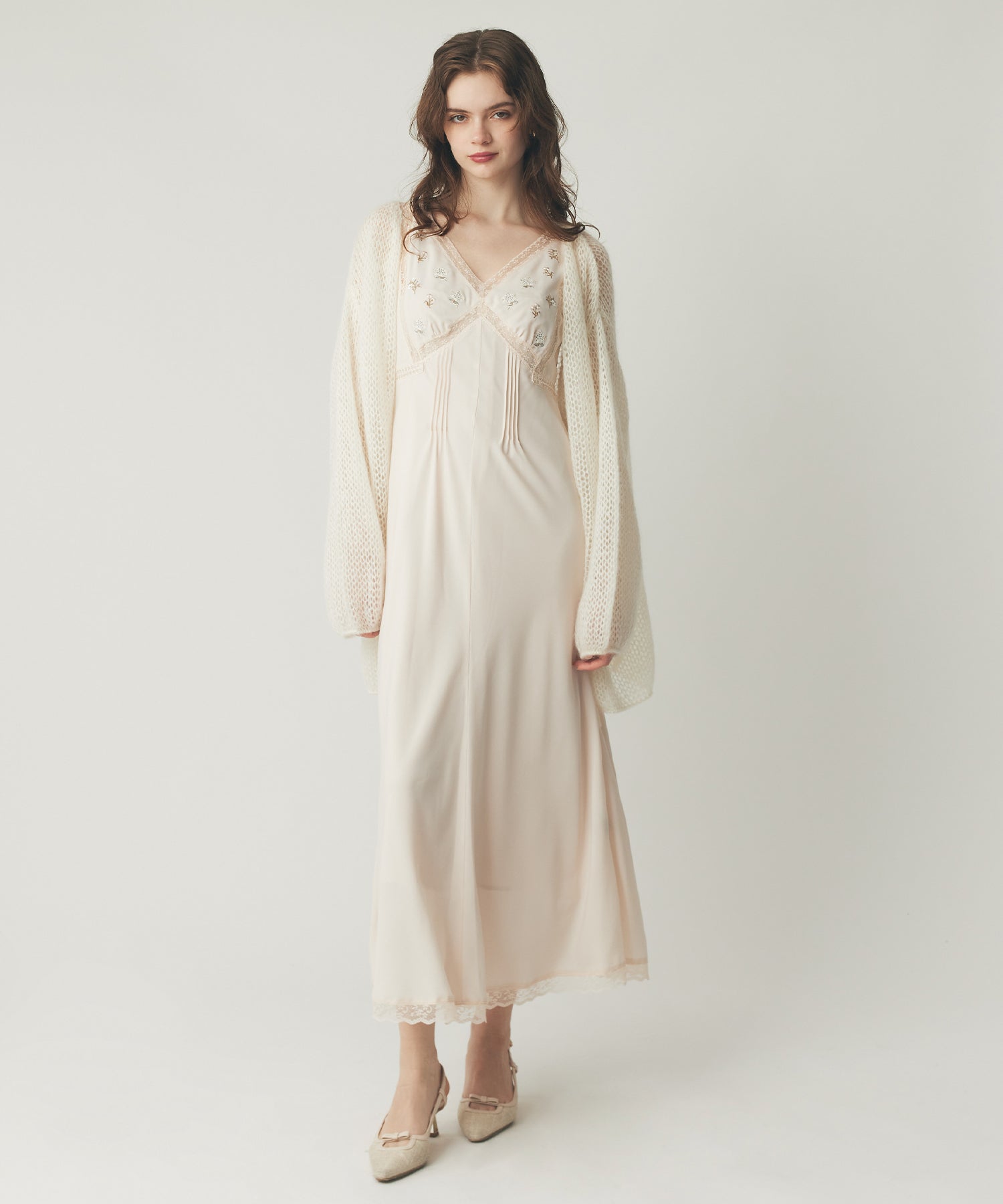 2wayキッドモヘヤシアーニット