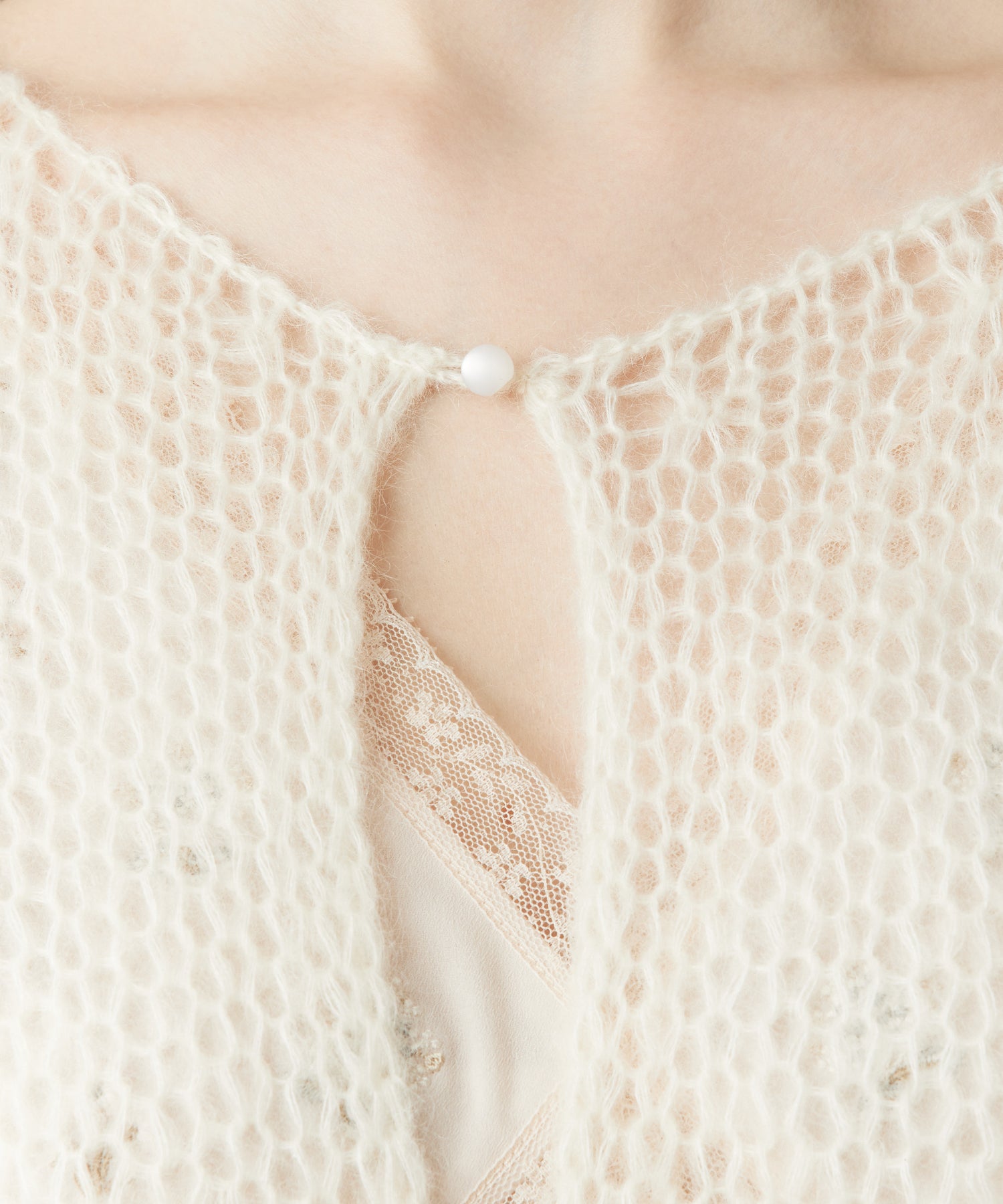 2wayキッドモヘヤシアーニット