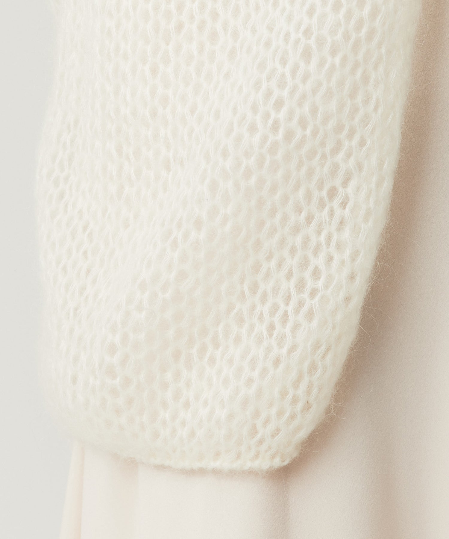 2wayキッドモヘヤシアーニット