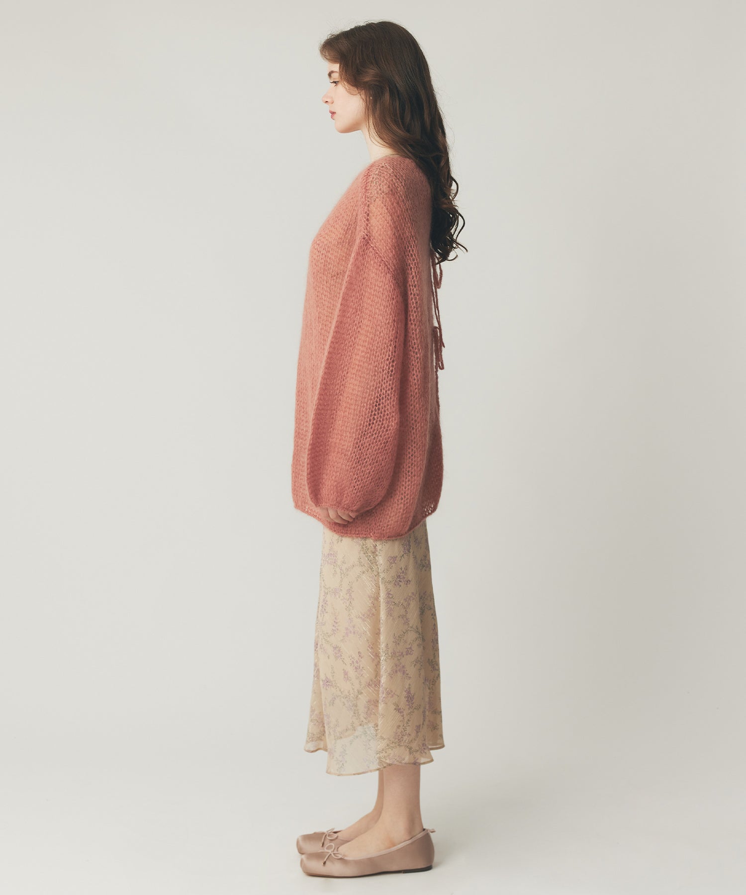 2wayキッドモヘヤシアーニット