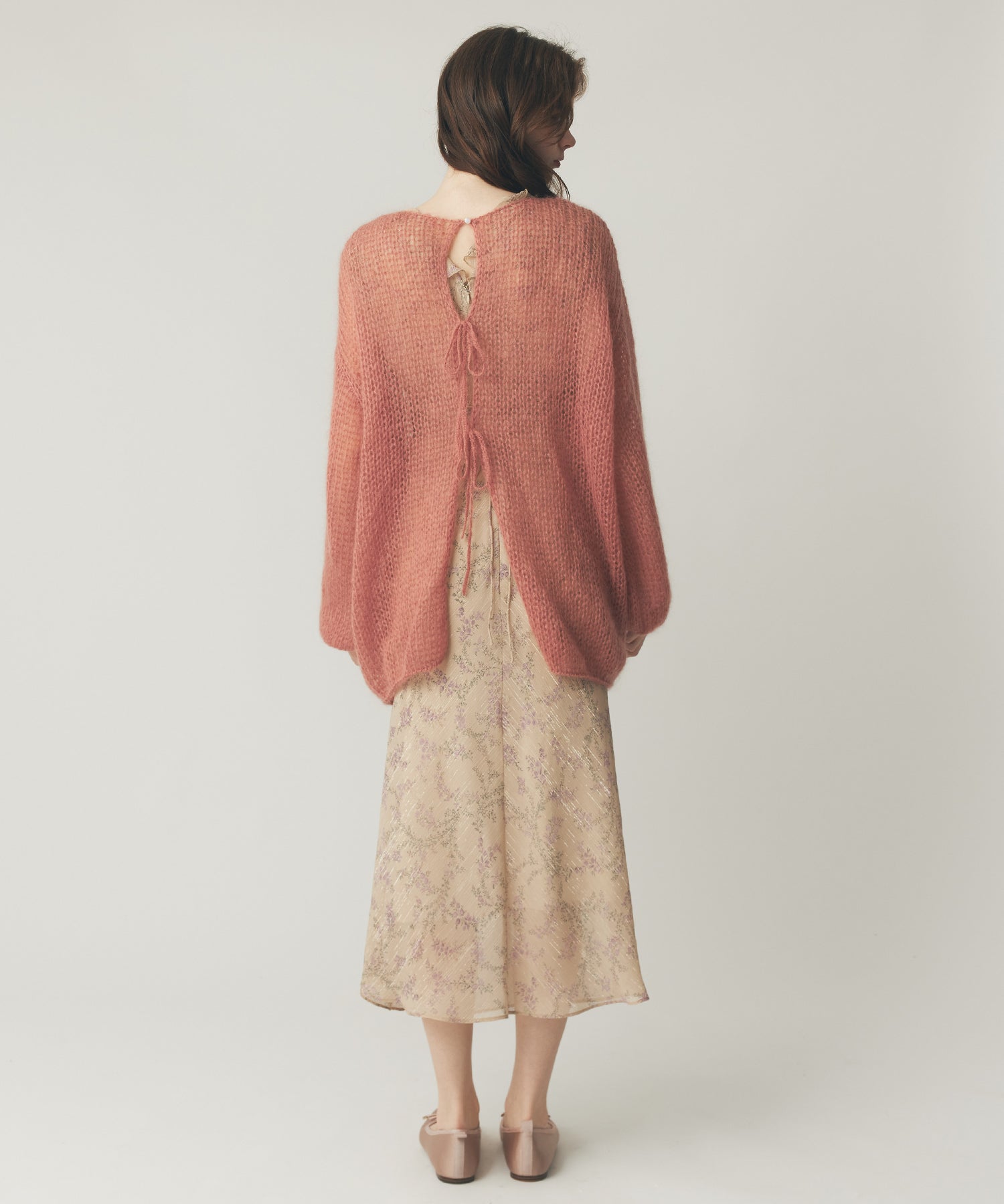 2wayキッドモヘヤシアーニット