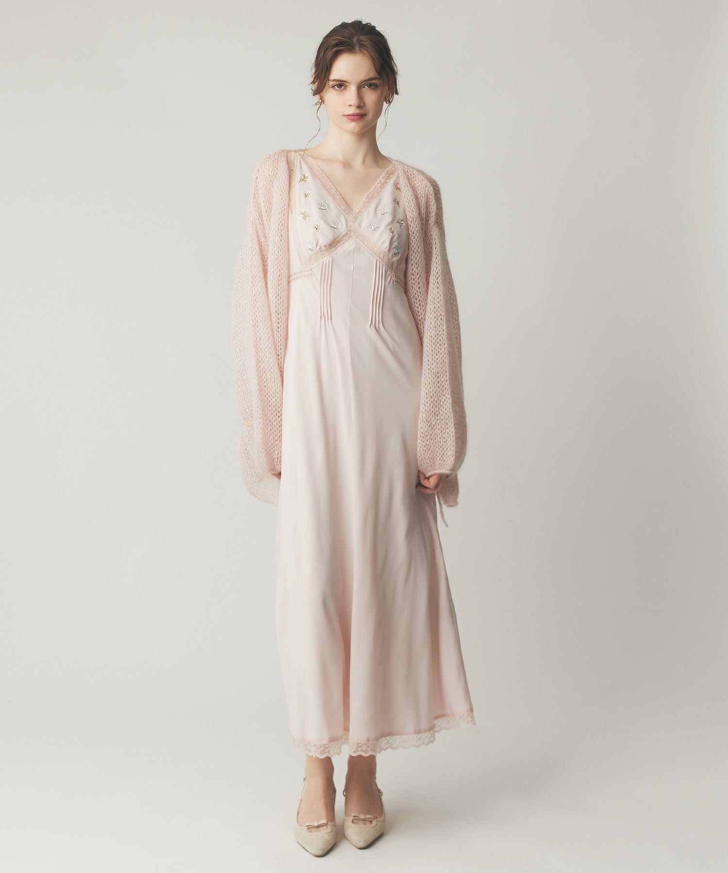 2wayキッドモヘヤシアーニット