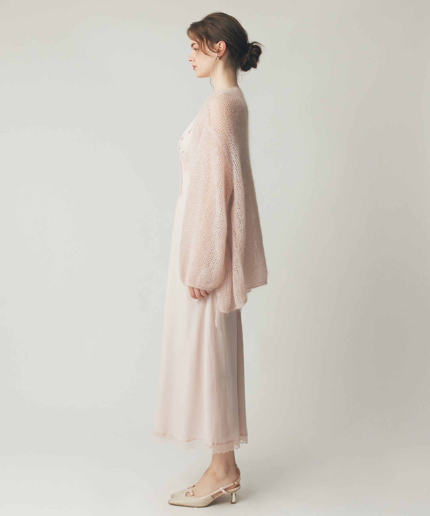 2wayキッドモヘヤシアーニット