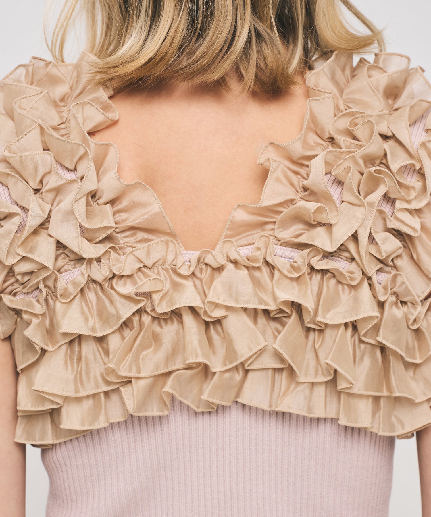 フリル2wayオフショルニット