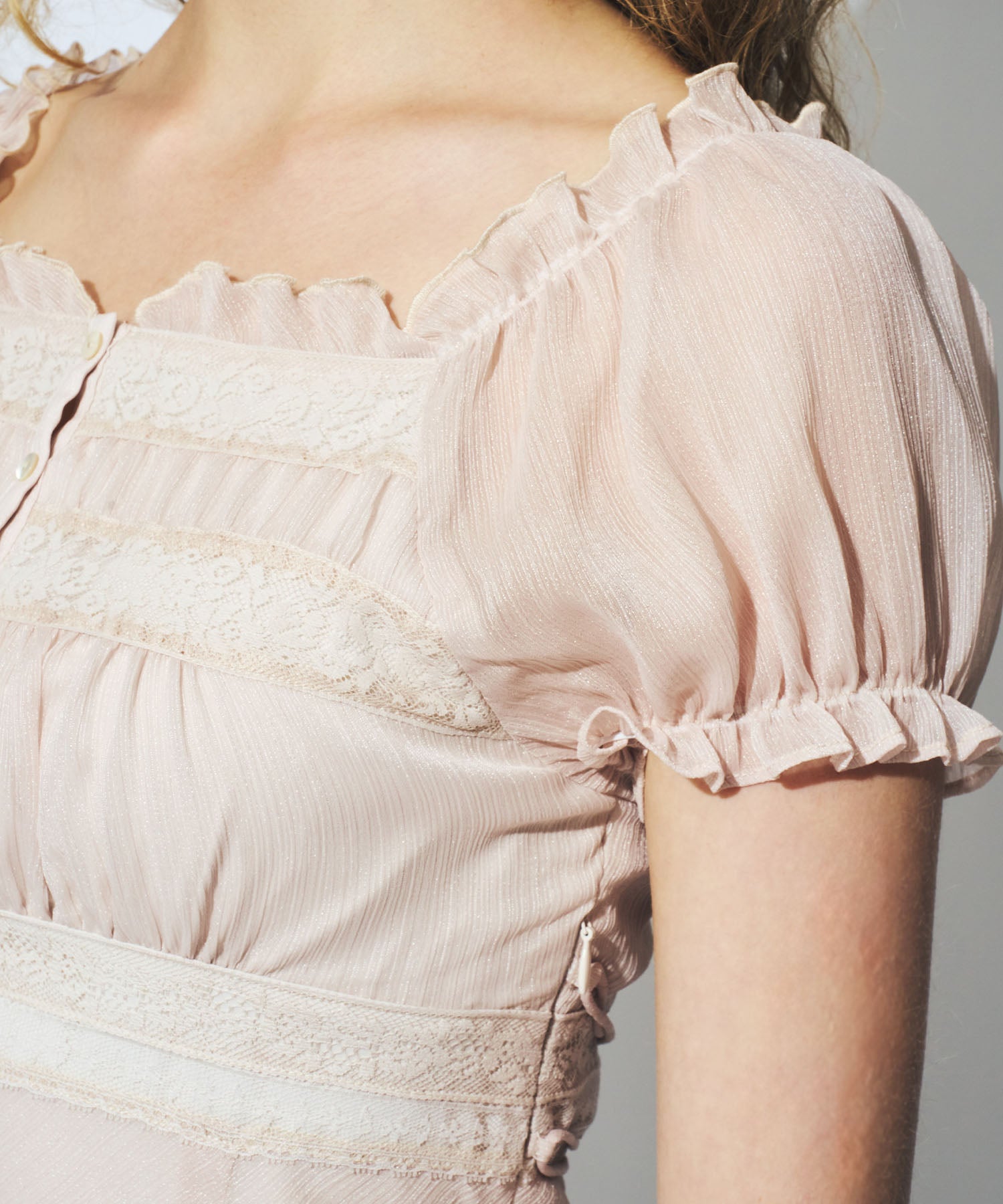 2wayオフショルシフォンドレス