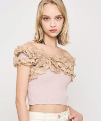 フリル2wayオフショルニット