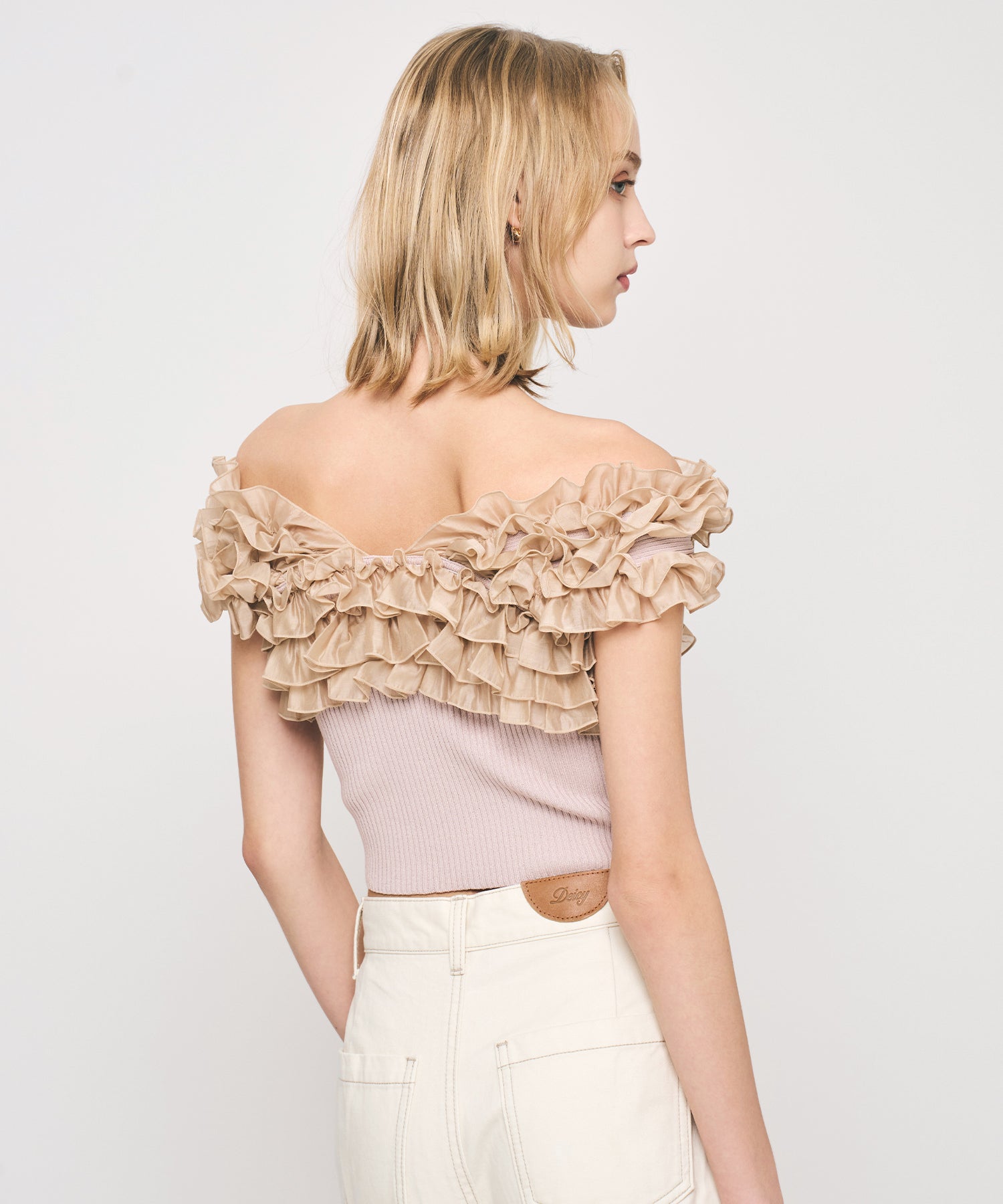 フリル2wayオフショルニット