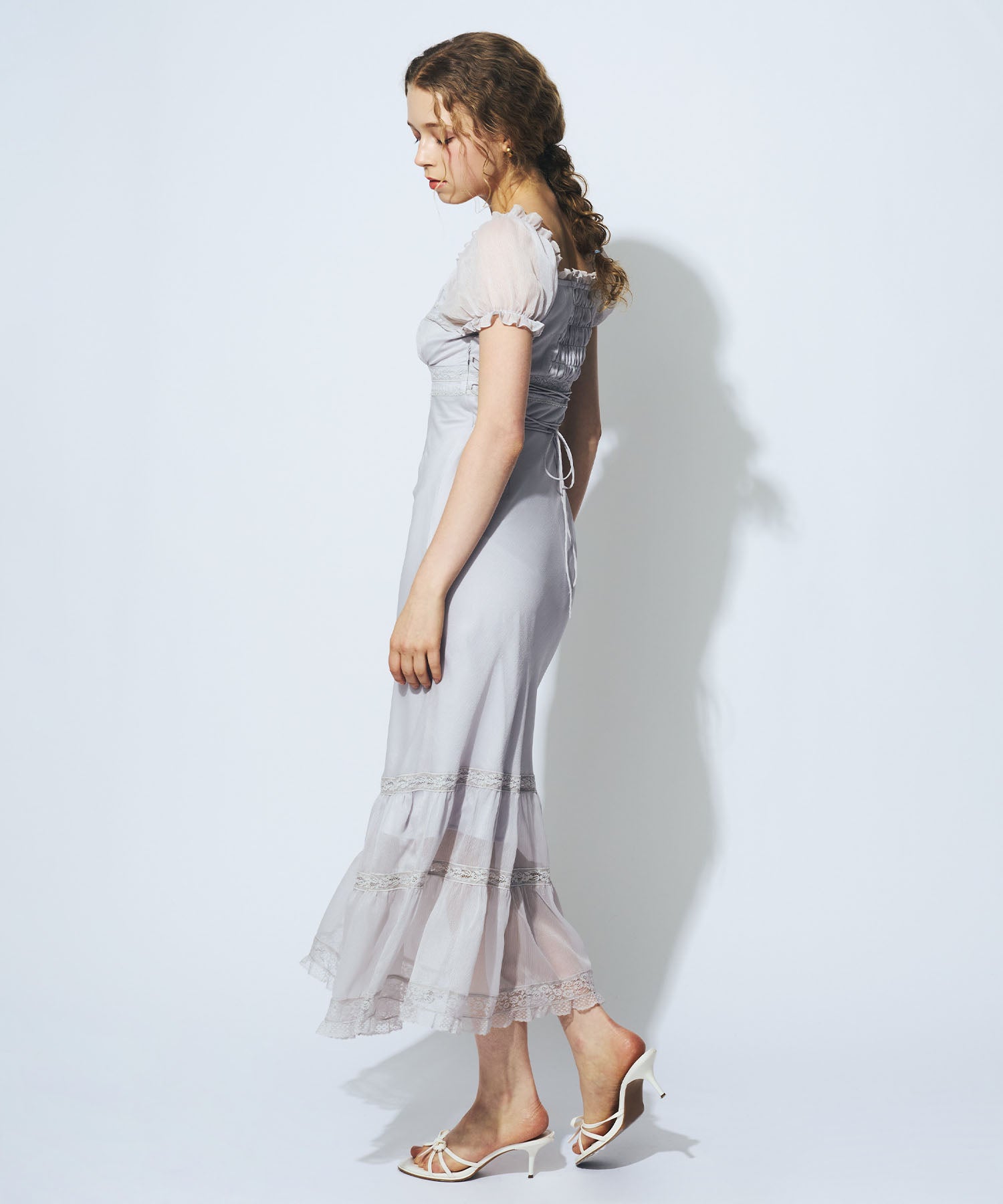 【予約】2wayオフショルシフォンドレス