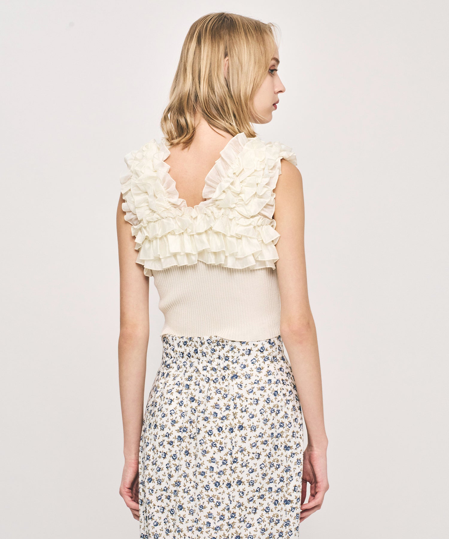 フリル2wayオフショルニット