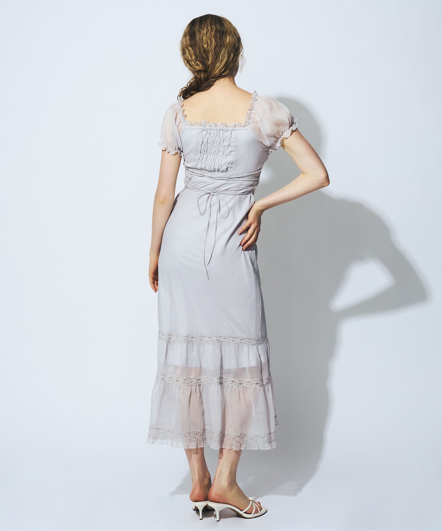 2wayオフショルシフォンドレス