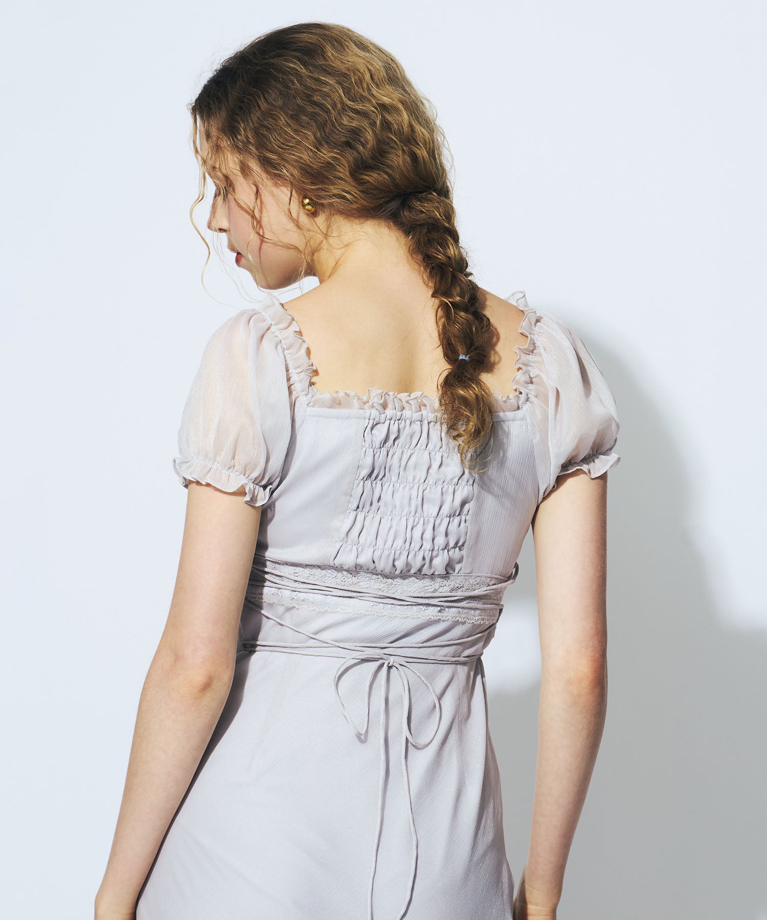 2wayオフショルシフォンドレス