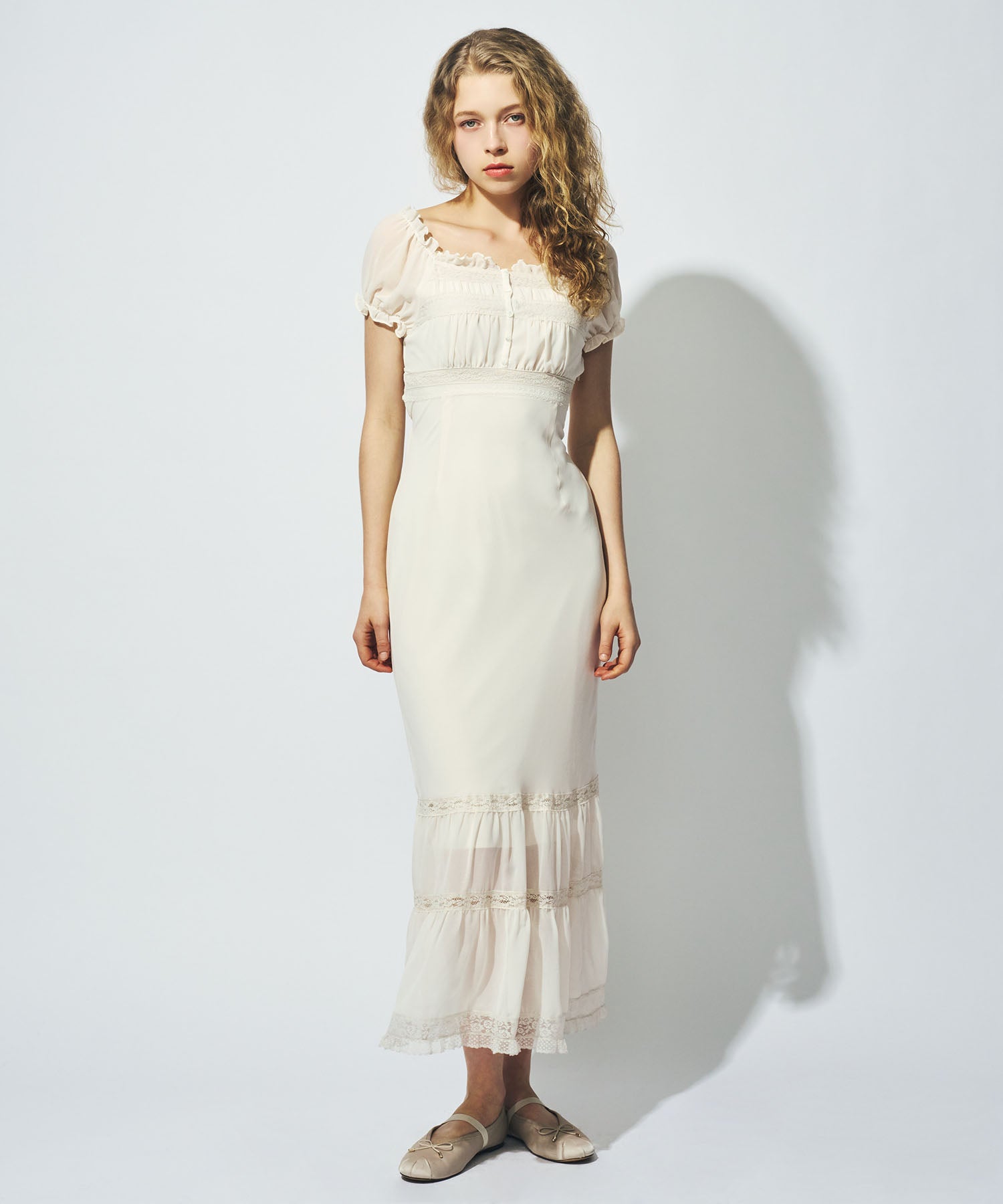 2wayオフショルシフォンドレス