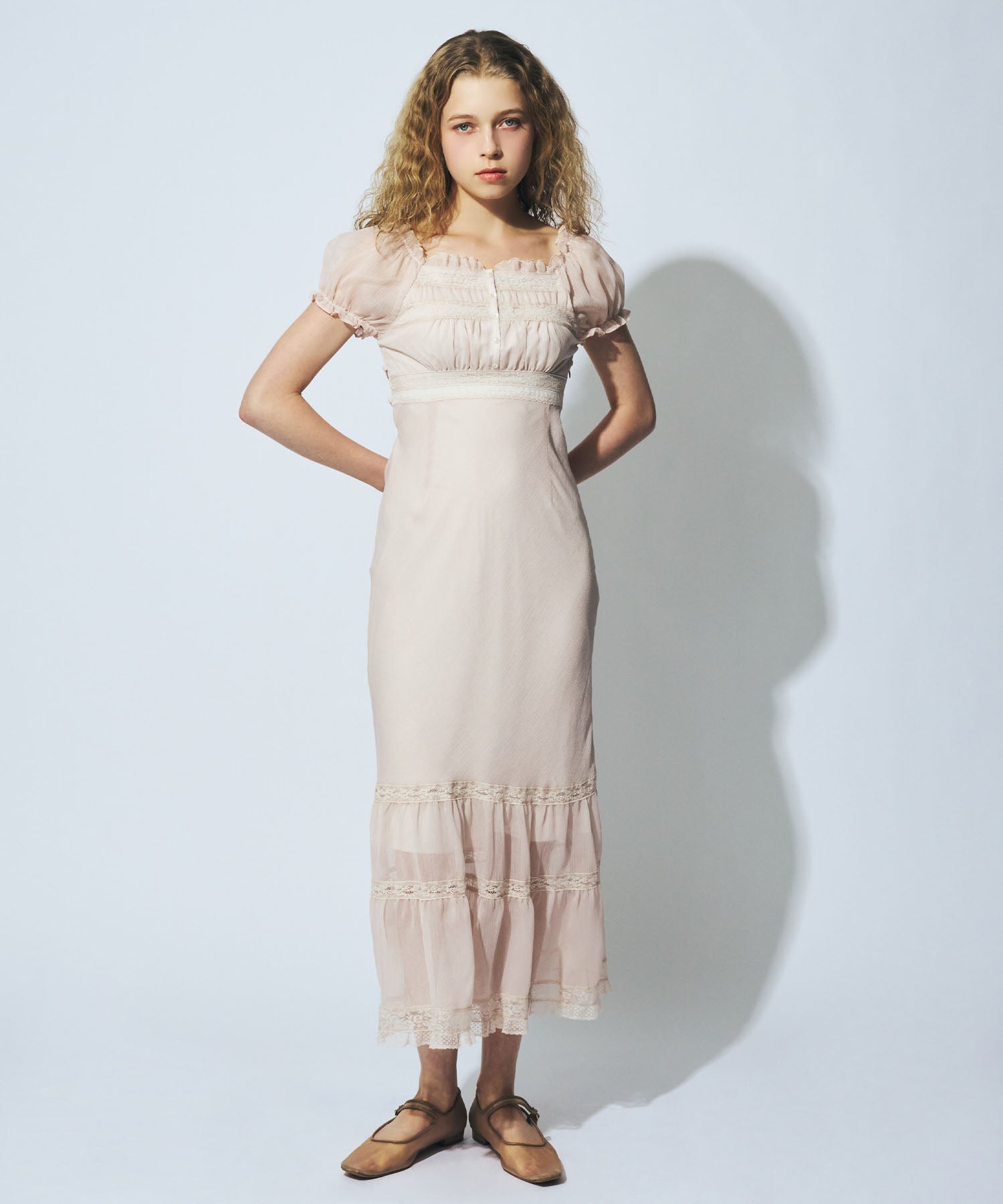 2wayオフショルシフォンドレス