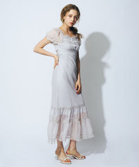 2wayオフショルシフォンドレス