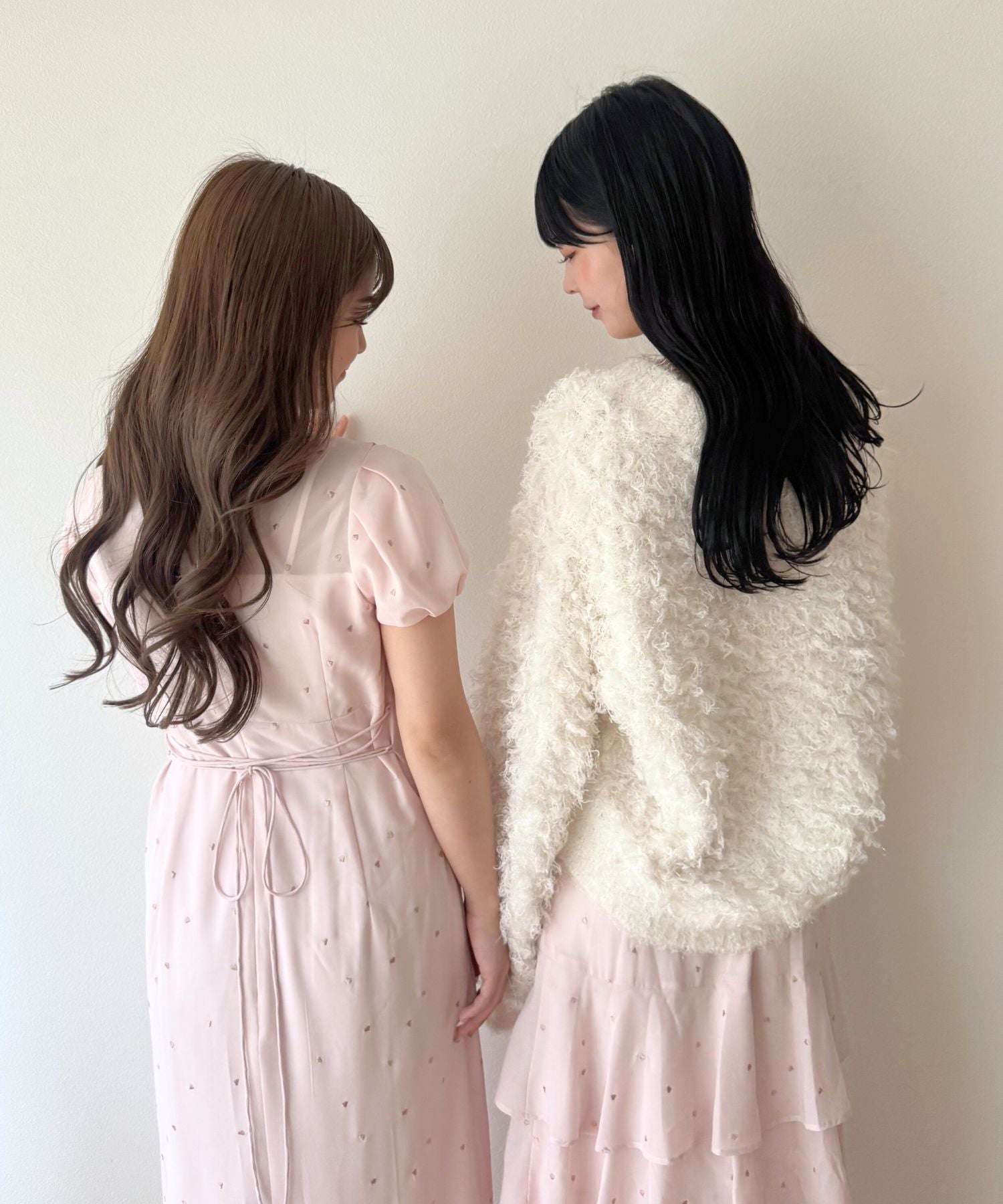 シフォンハート刺繍ワンピース