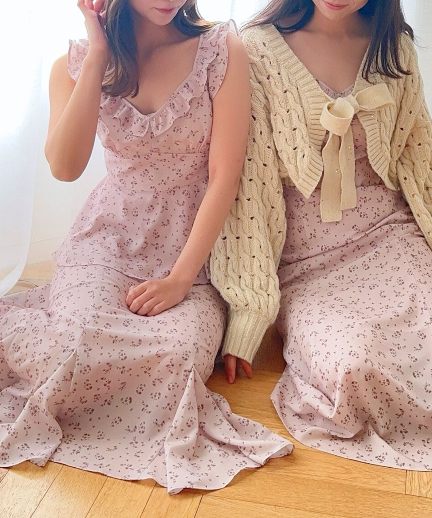 スパンコールケーブルリボンボレロ