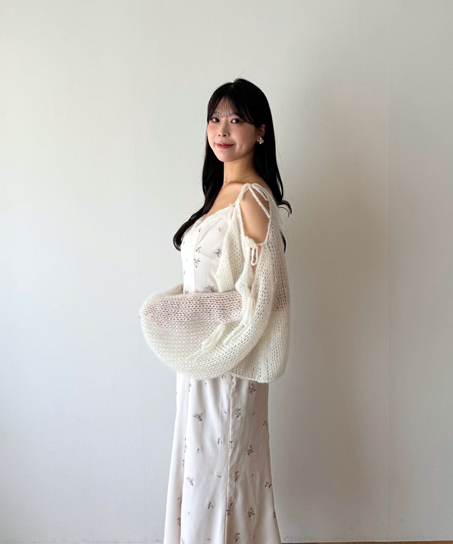 ローズ刺繍キャミワンピース