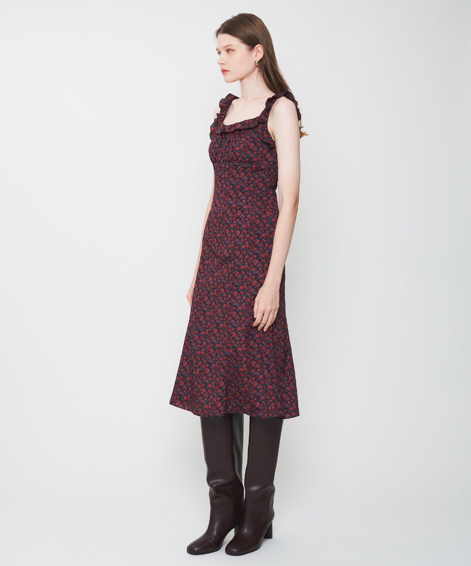 ヴィンテージローズフリルワンピース