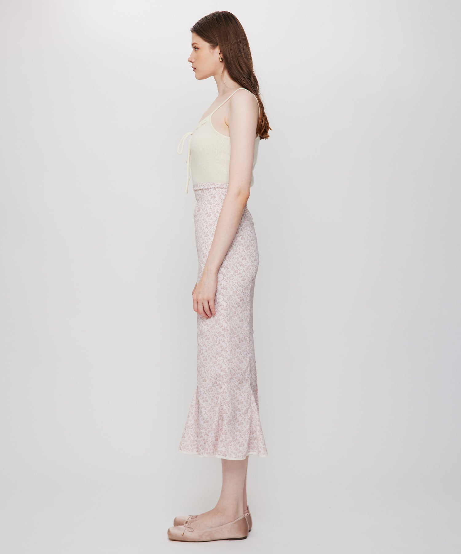 ヴィンテージローズマーメイドスカート