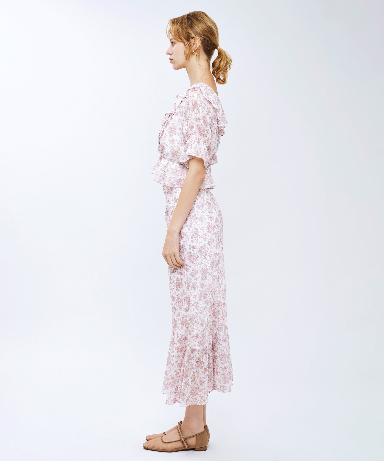 フルールラメシフォンブラウス