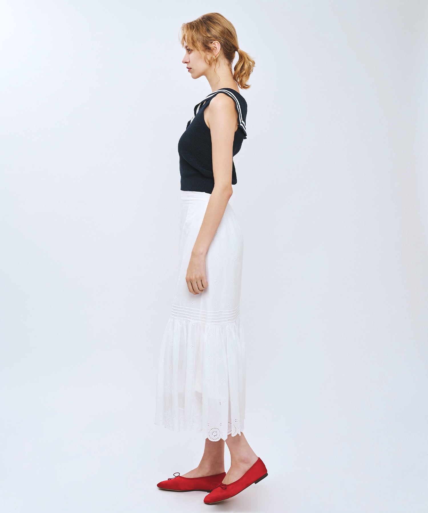 セーラーカラーマリンニット