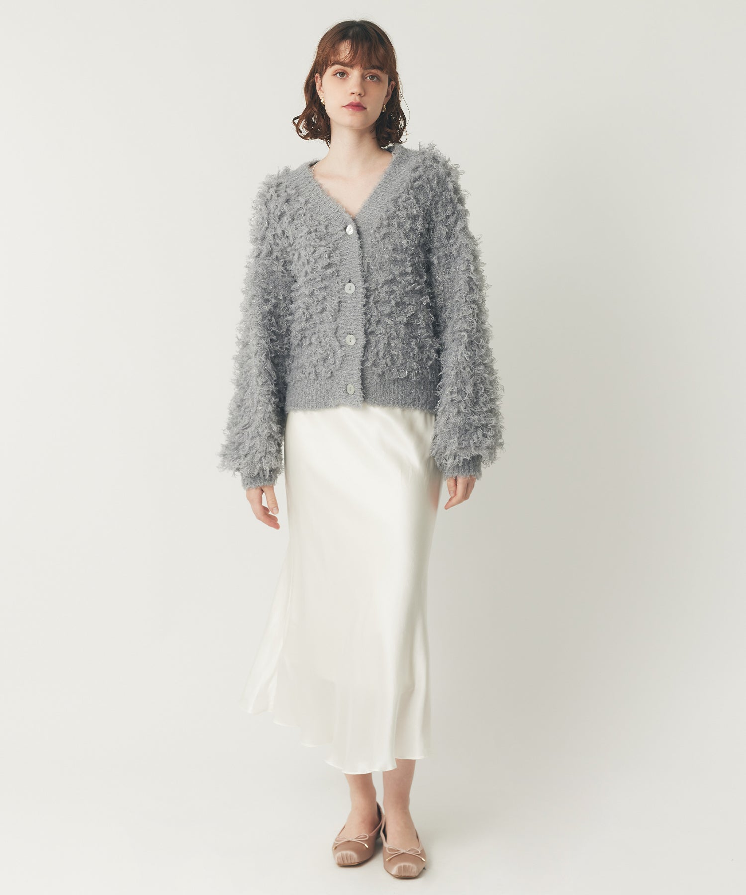 ラメフラッフィ―カーディガン