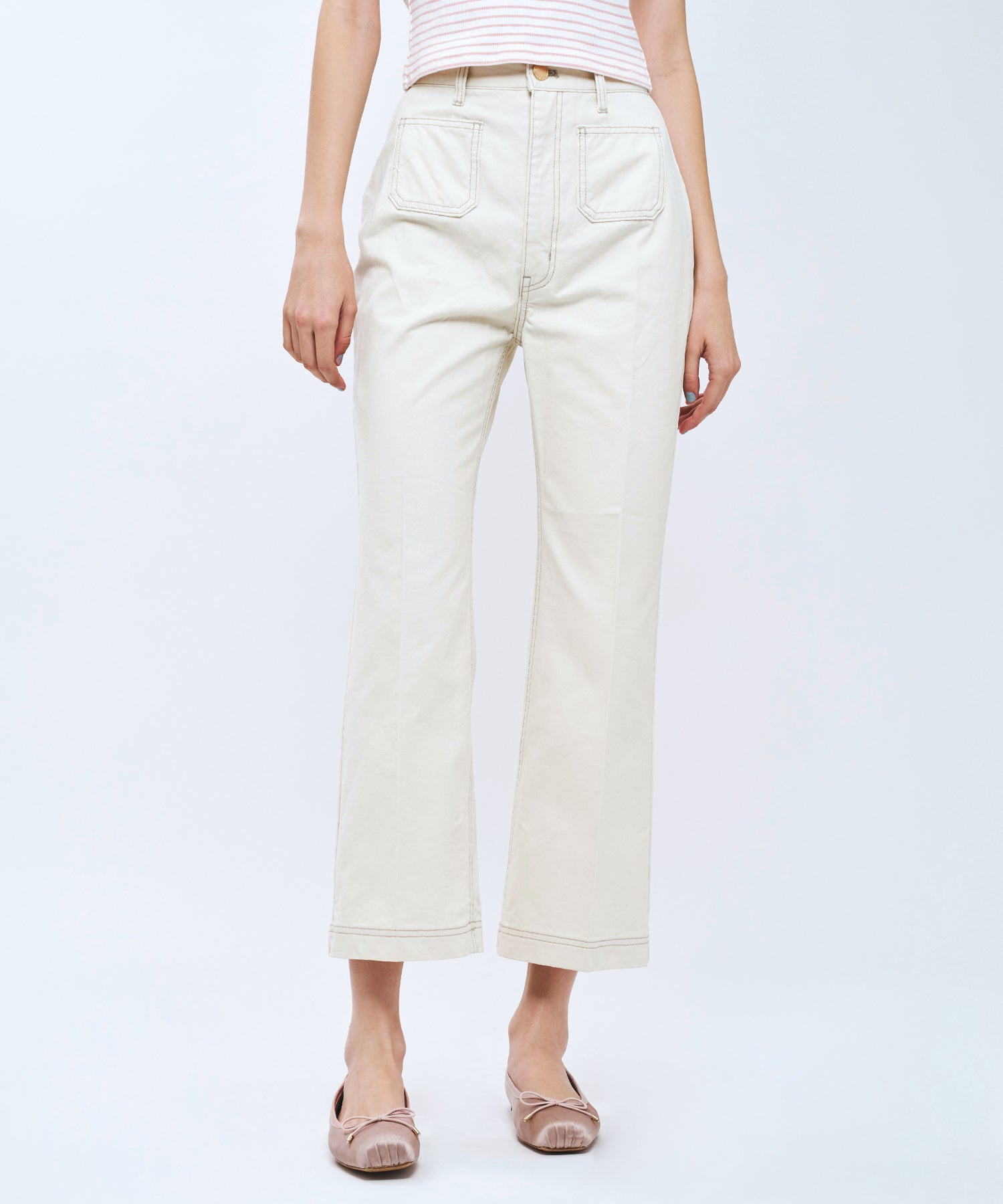 パッチポケットデニムパンツ