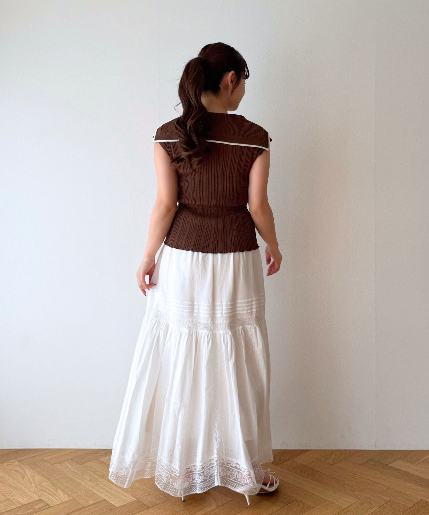 ランダムリブセーラーカーディガン