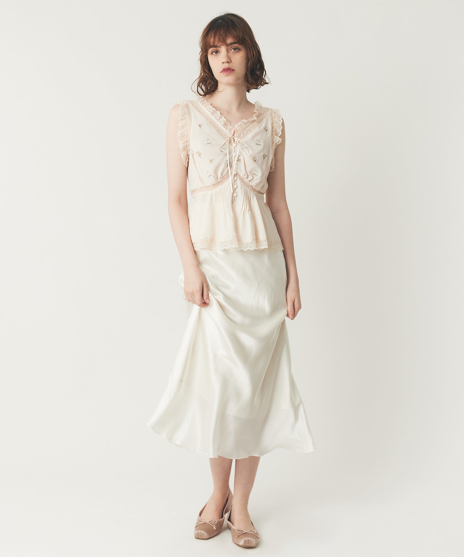 シルクバイヤススカート