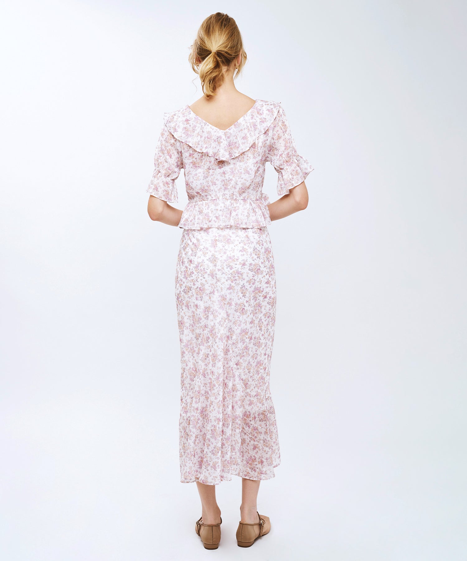 フルールラメシフォンブラウス