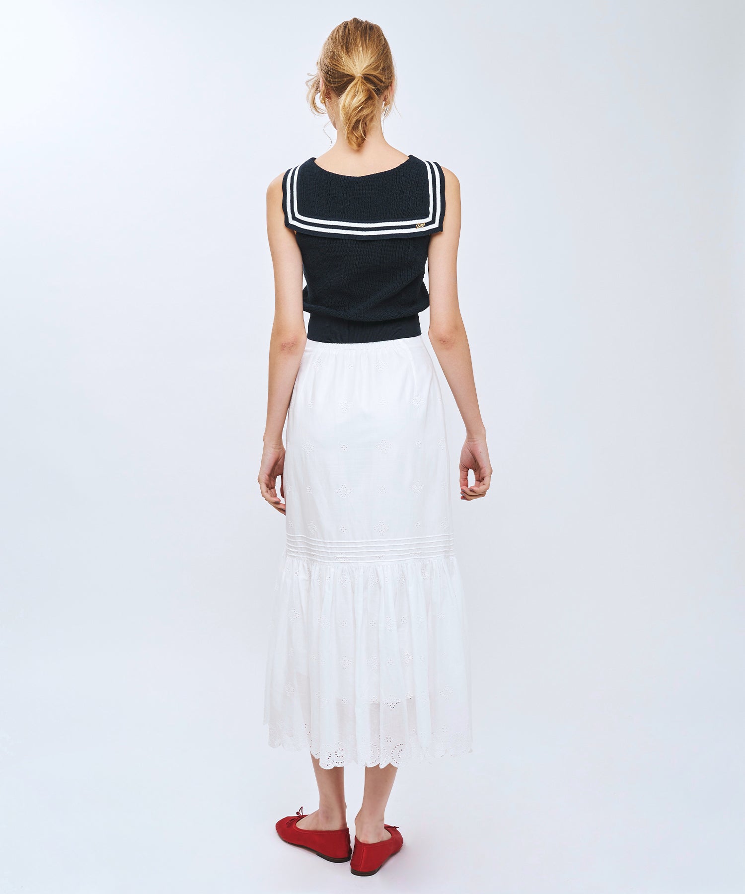 セーラーカラーマリンニット