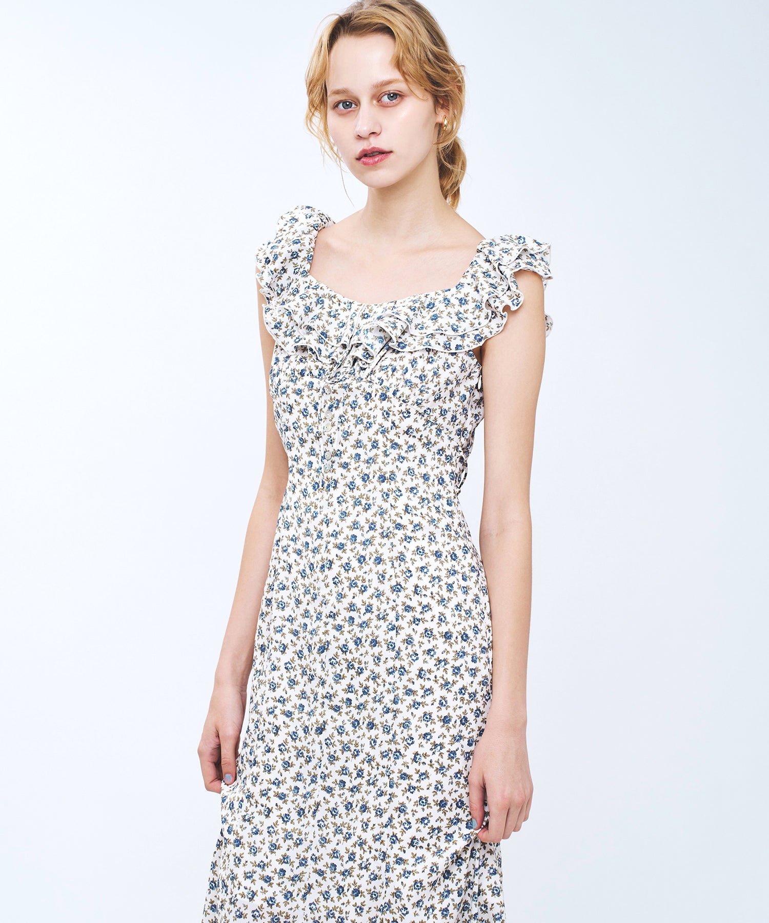 ローズフリルワンピース