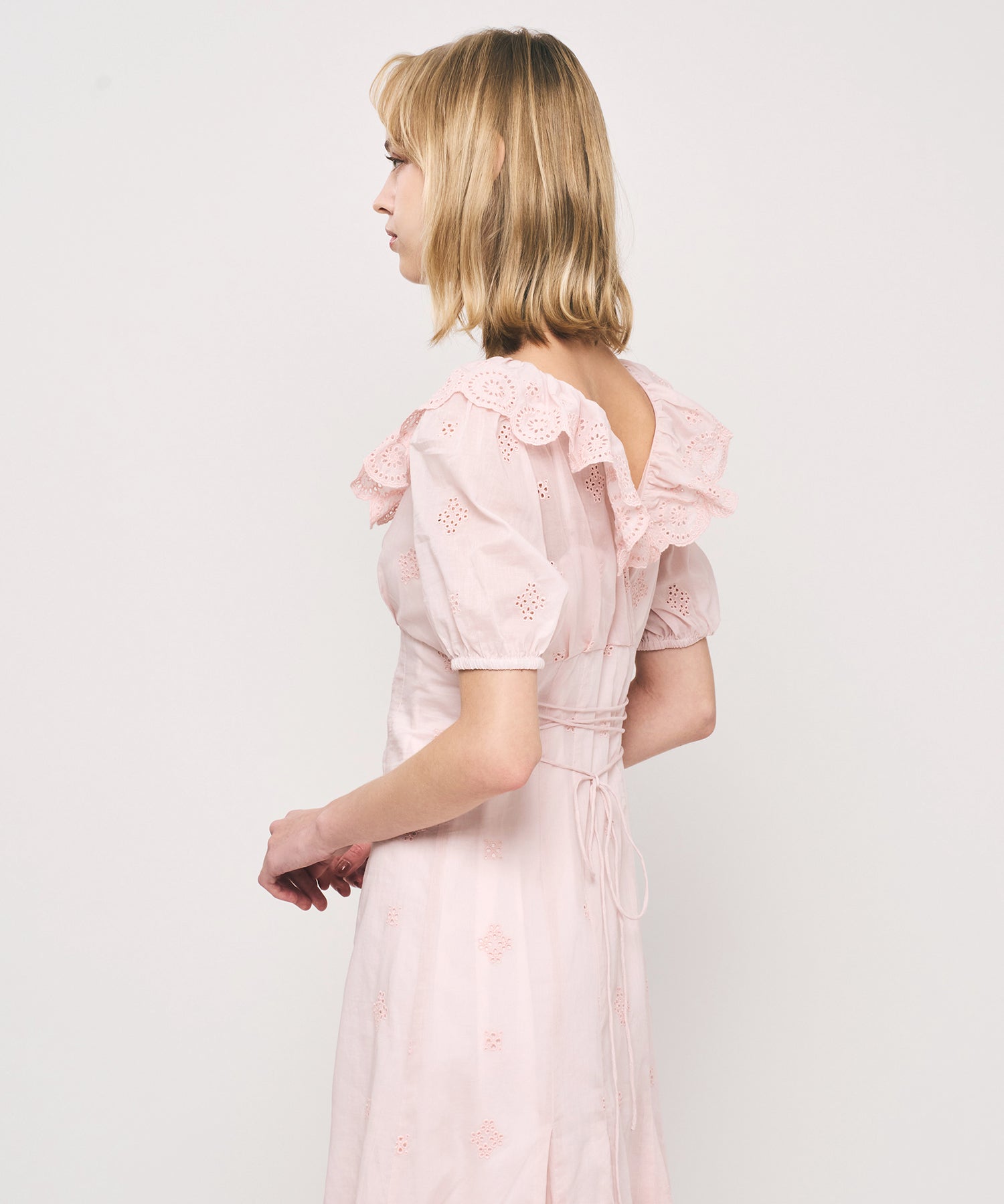 コットンボイルフラワーワンピース