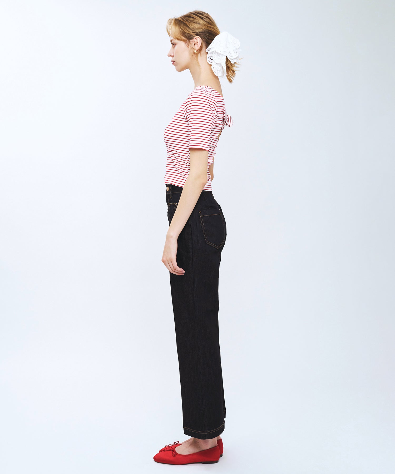 パッチポケットデニムパンツ