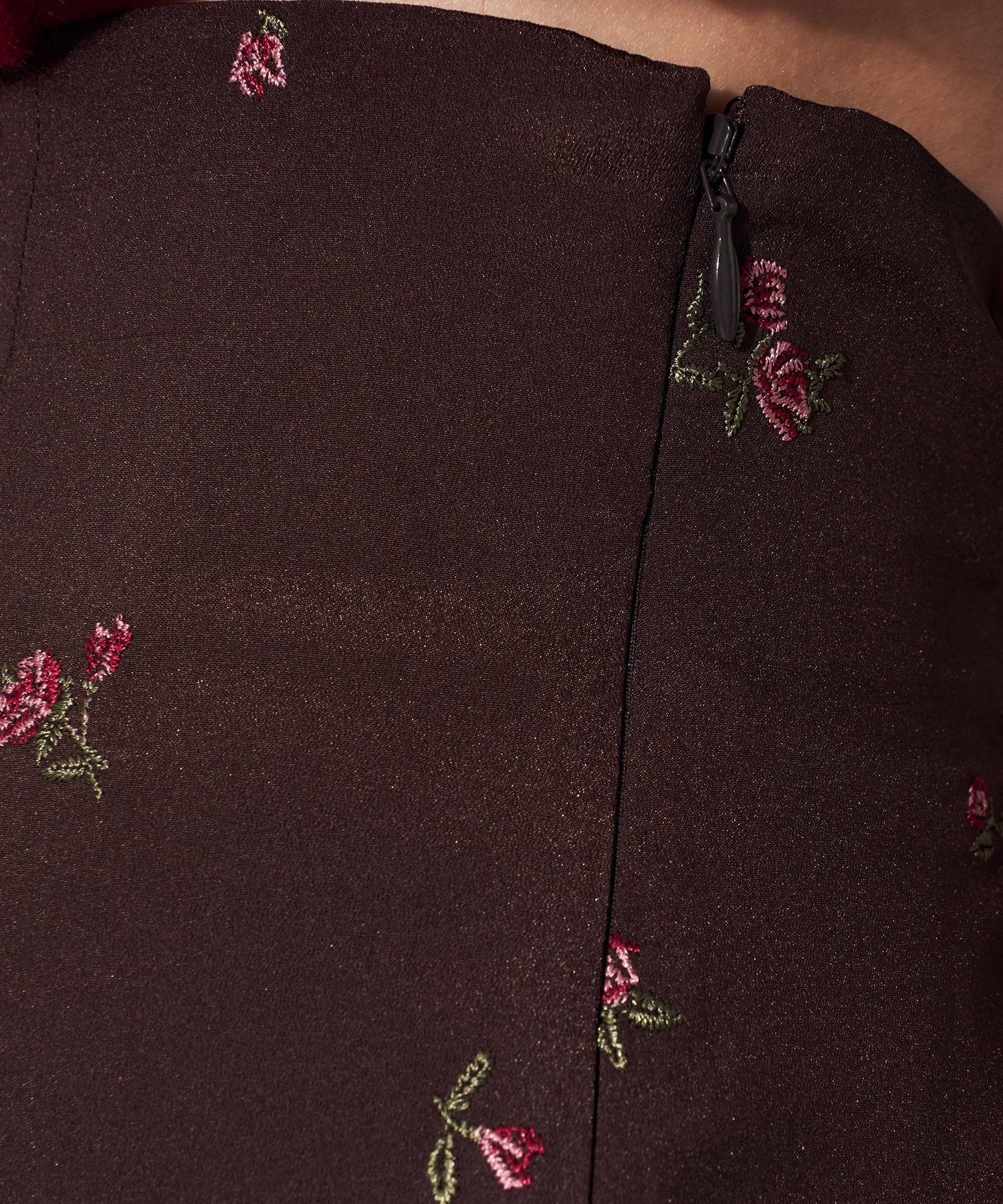 【予約】ローズ刺繍マーメイドスカート
