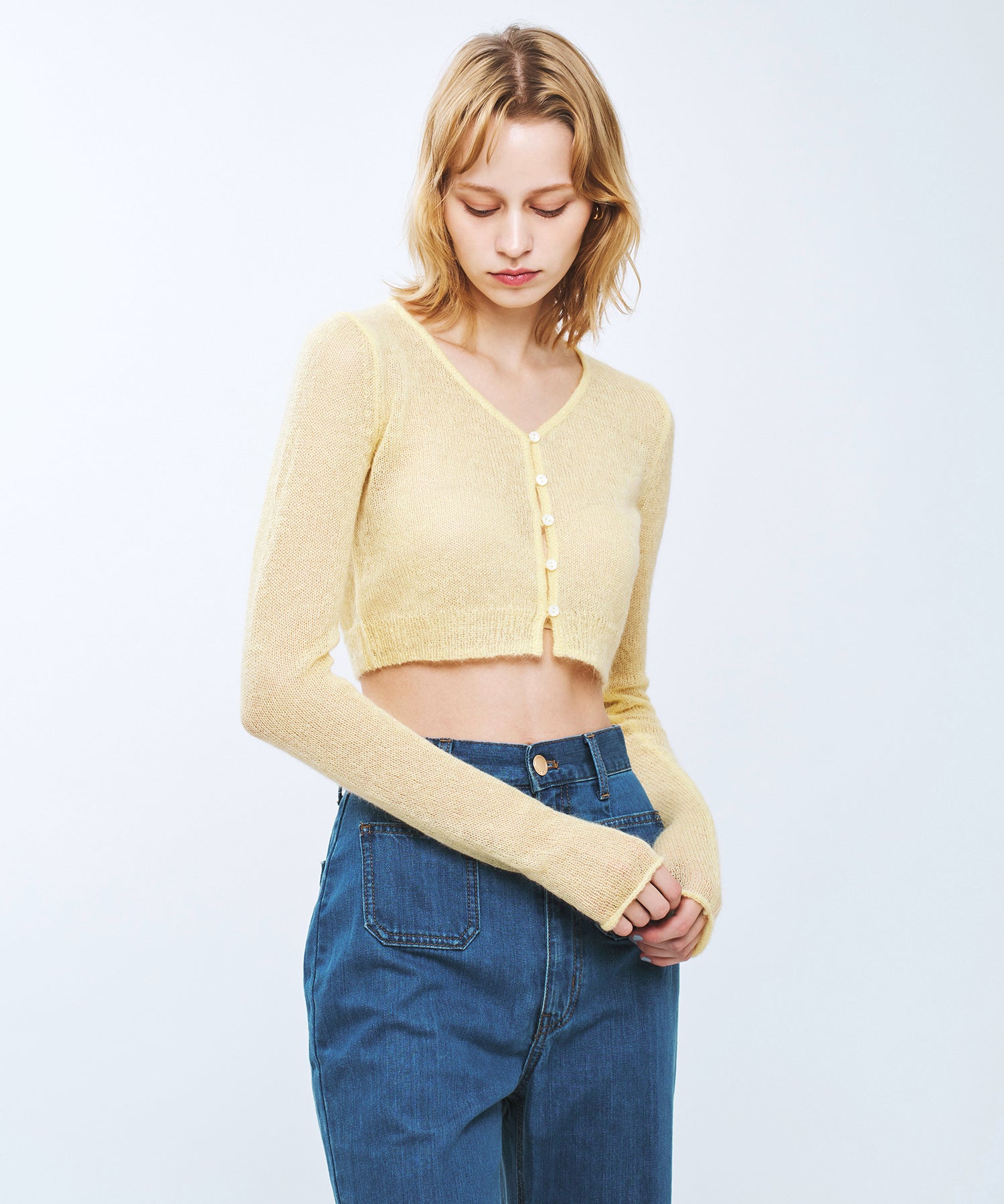 キッドモヘヤシアーカーディガン