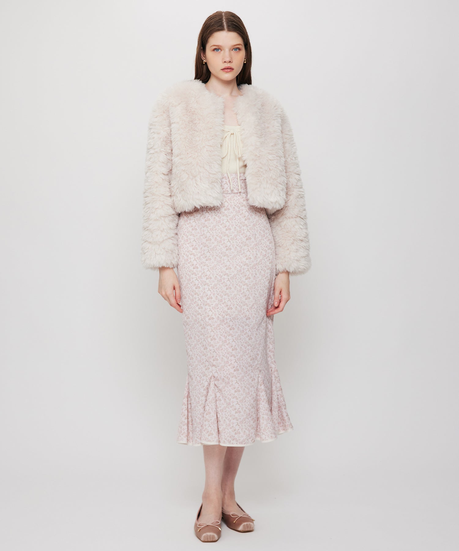 ヴィンテージローズマーメイドスカート