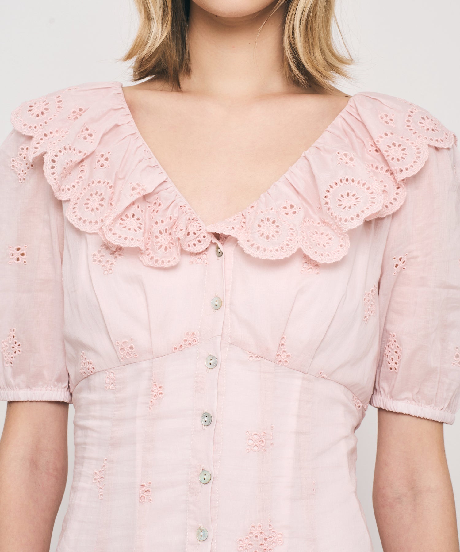 コットンボイルフラワーワンピース