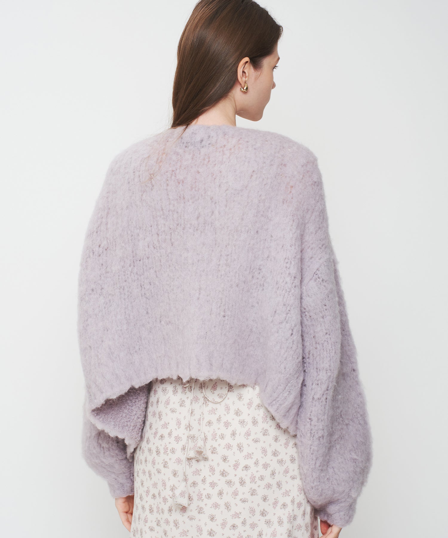 【予約】Alpaca ブラッシュドニットカーディガン