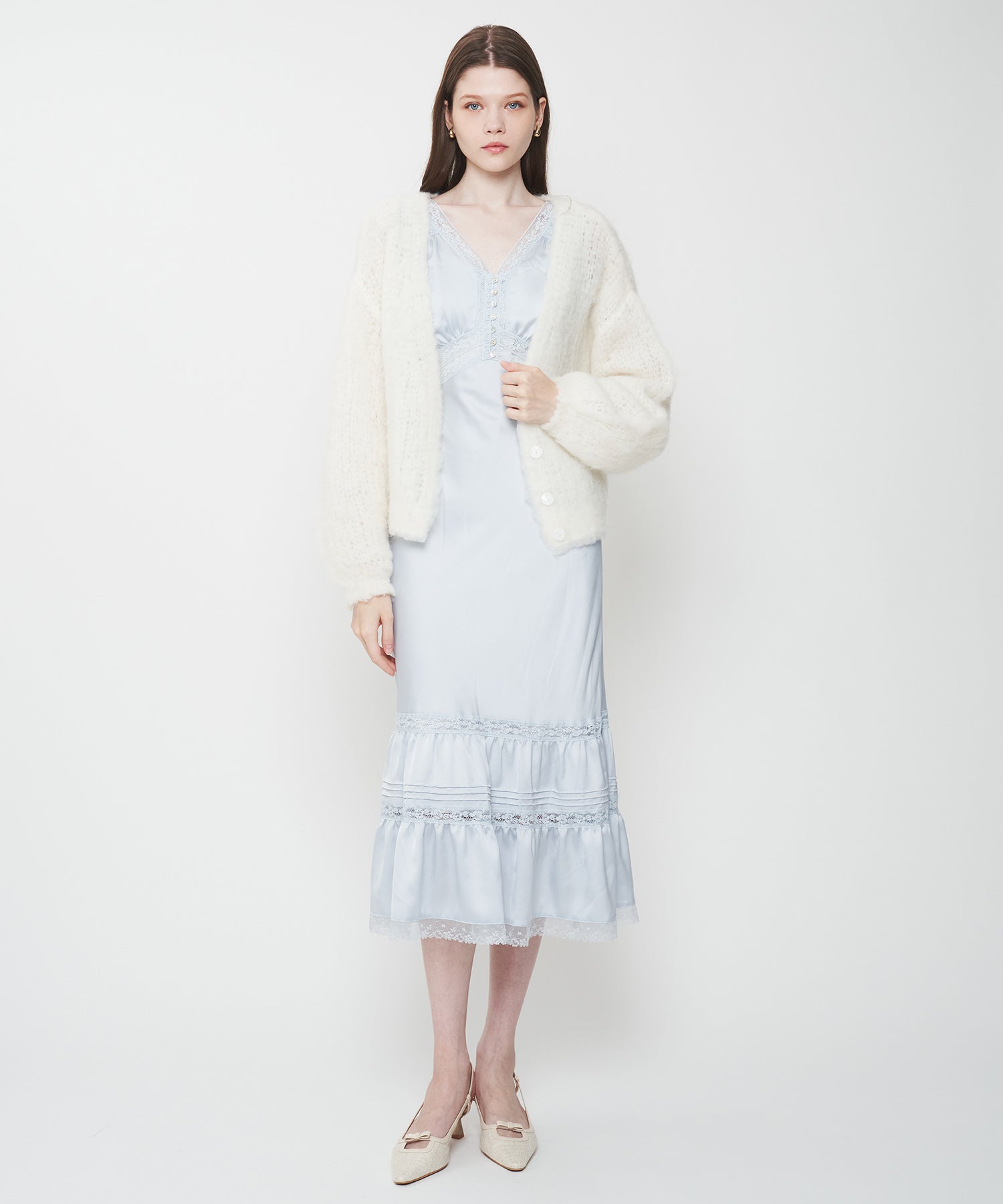 【予約】Alpaca ブラッシュドニットカーディガン