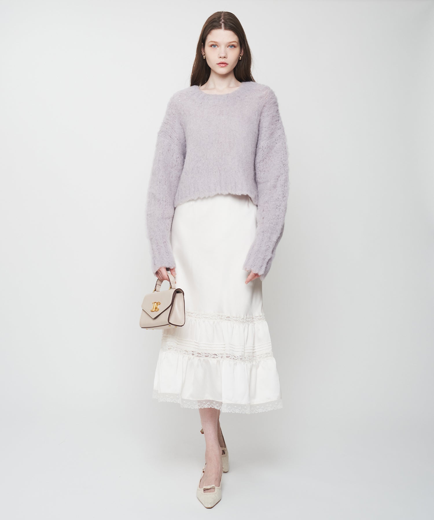 【予約】Alpaca ブラッシュドニットプルオーバー