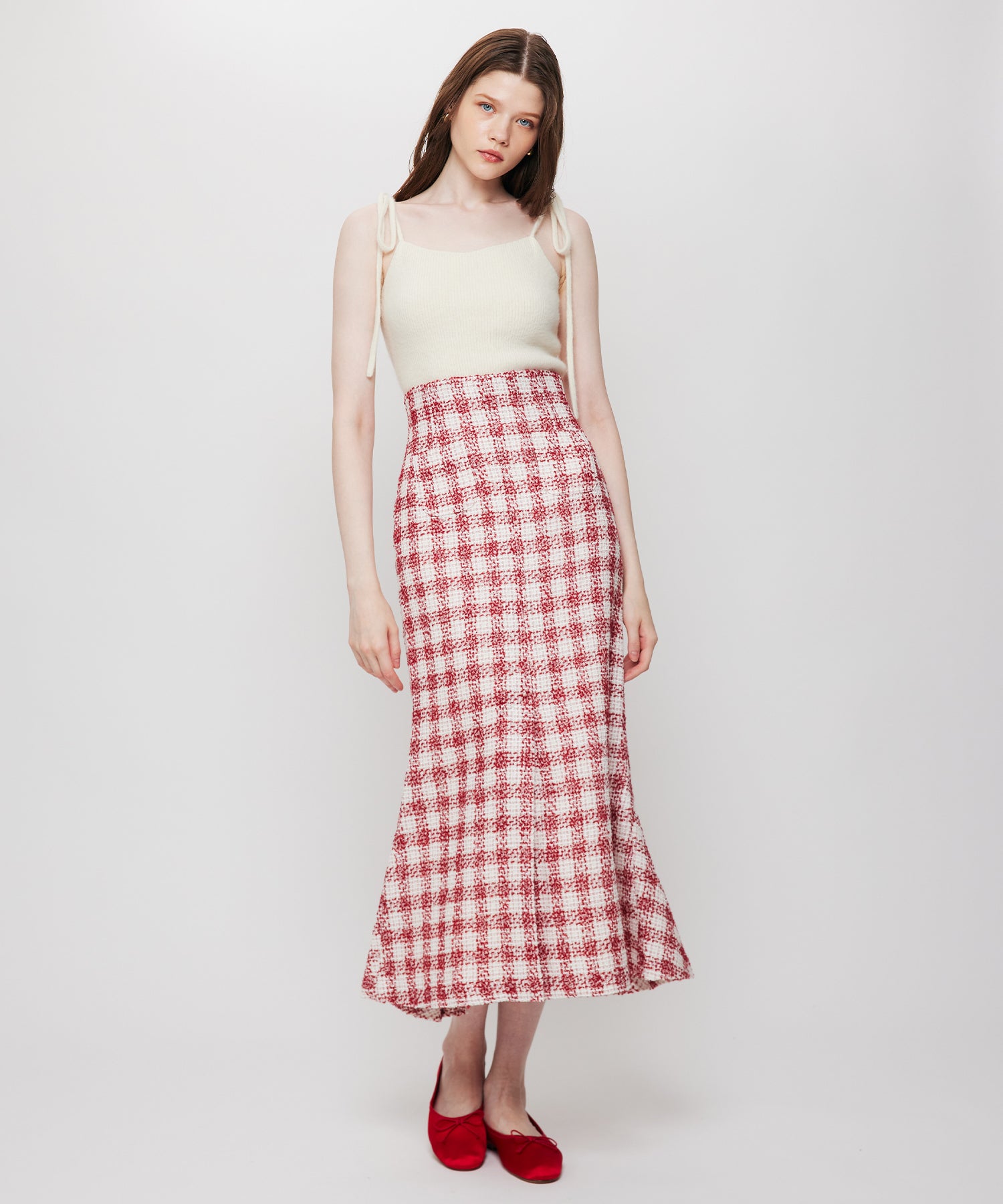 Fox Yak リボンニットキャミ