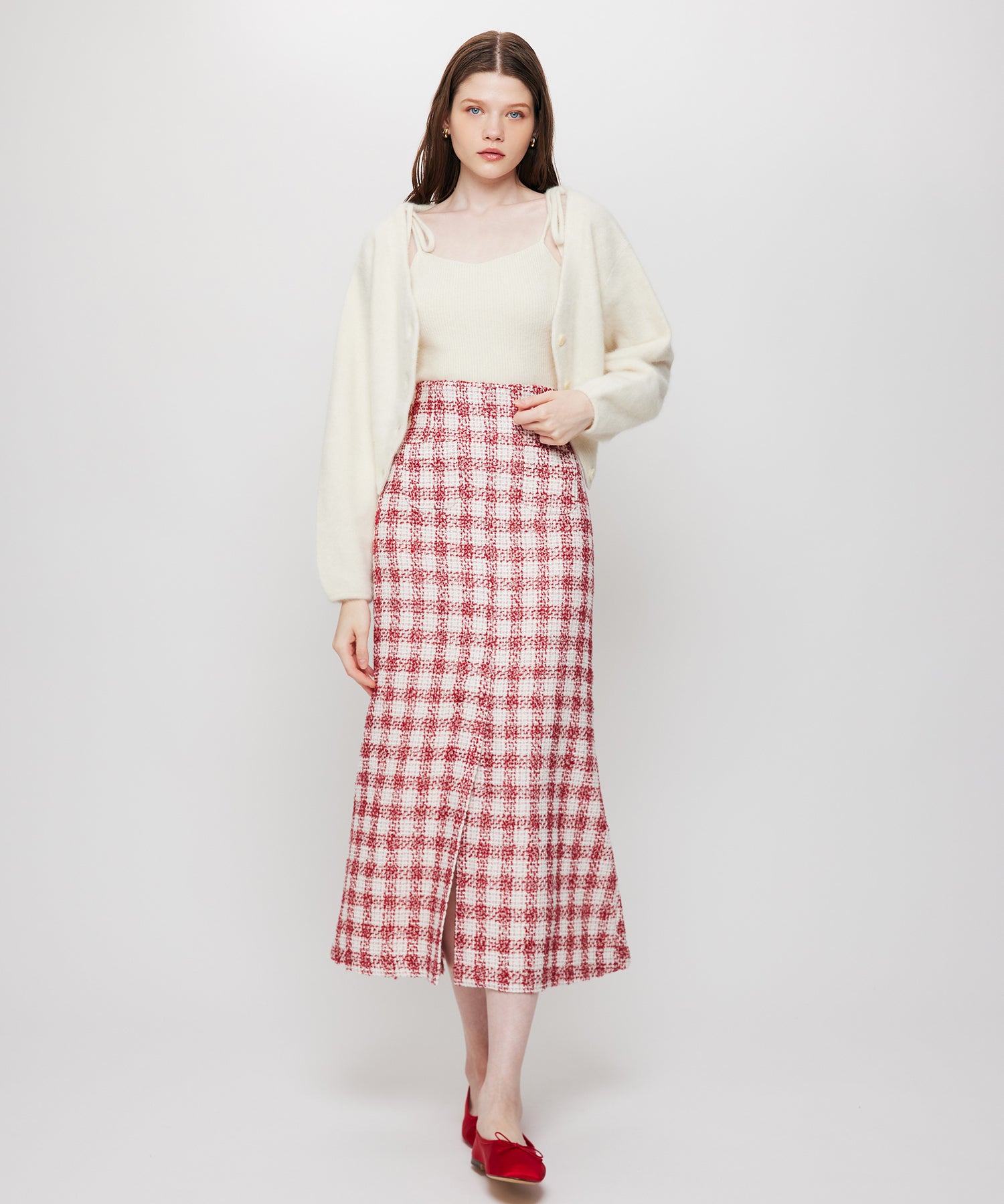 Fox Yak リボンニットキャミ